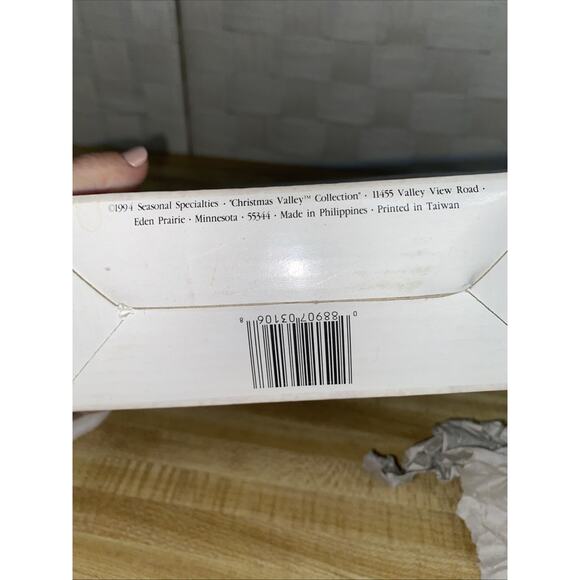 1994 Christmas Valley Season Specialties Horse Sled Lumberjack Boxed New - Picture 8 of 11